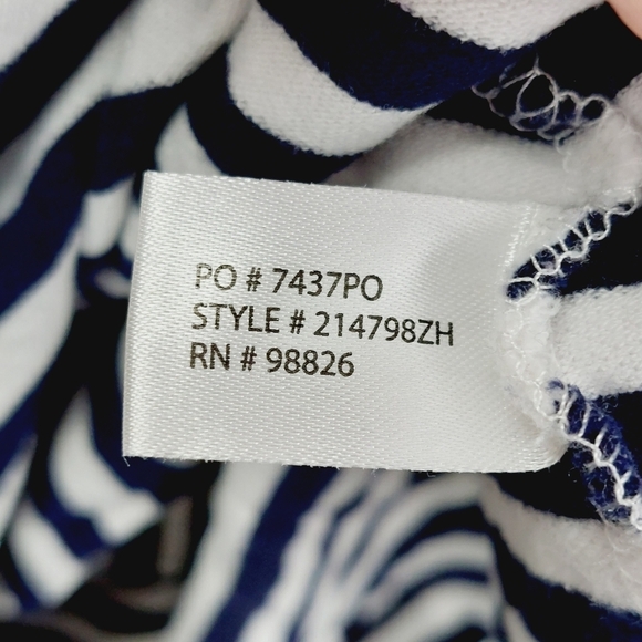 U.S. Polo Assn. Black & White Striped Short Sleeve Polo Shirts 687 - Picture 6 of 7